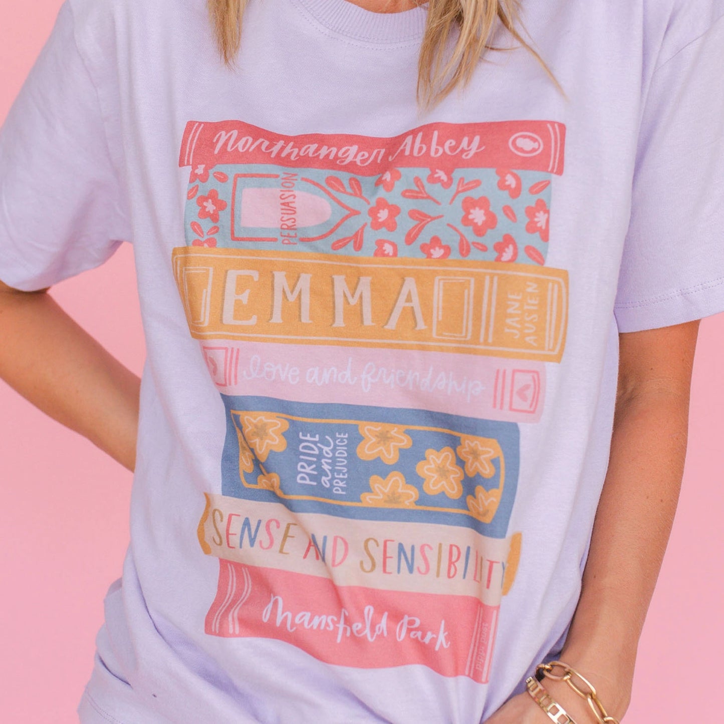 Book Stack - Pippi Tee - Lilac