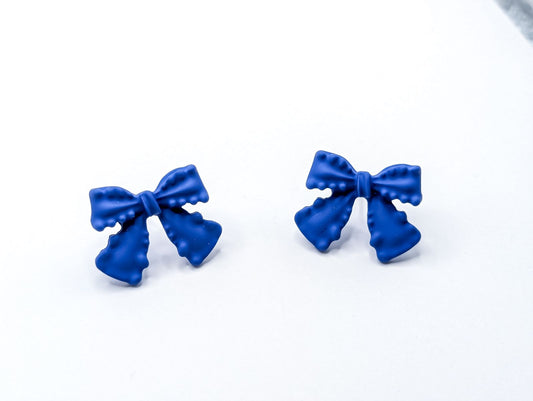 Beautiful Blue Bow Earrings
