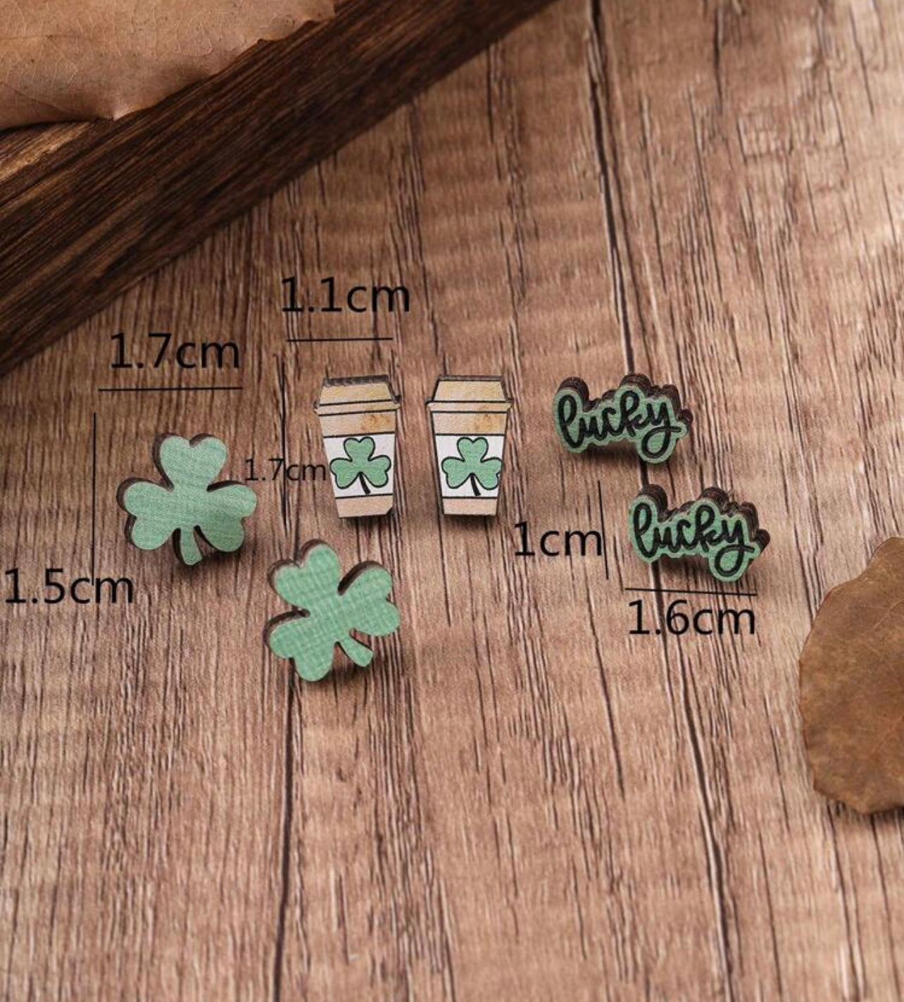 Adorable Saint Patrick’s Day Stud Earring Set