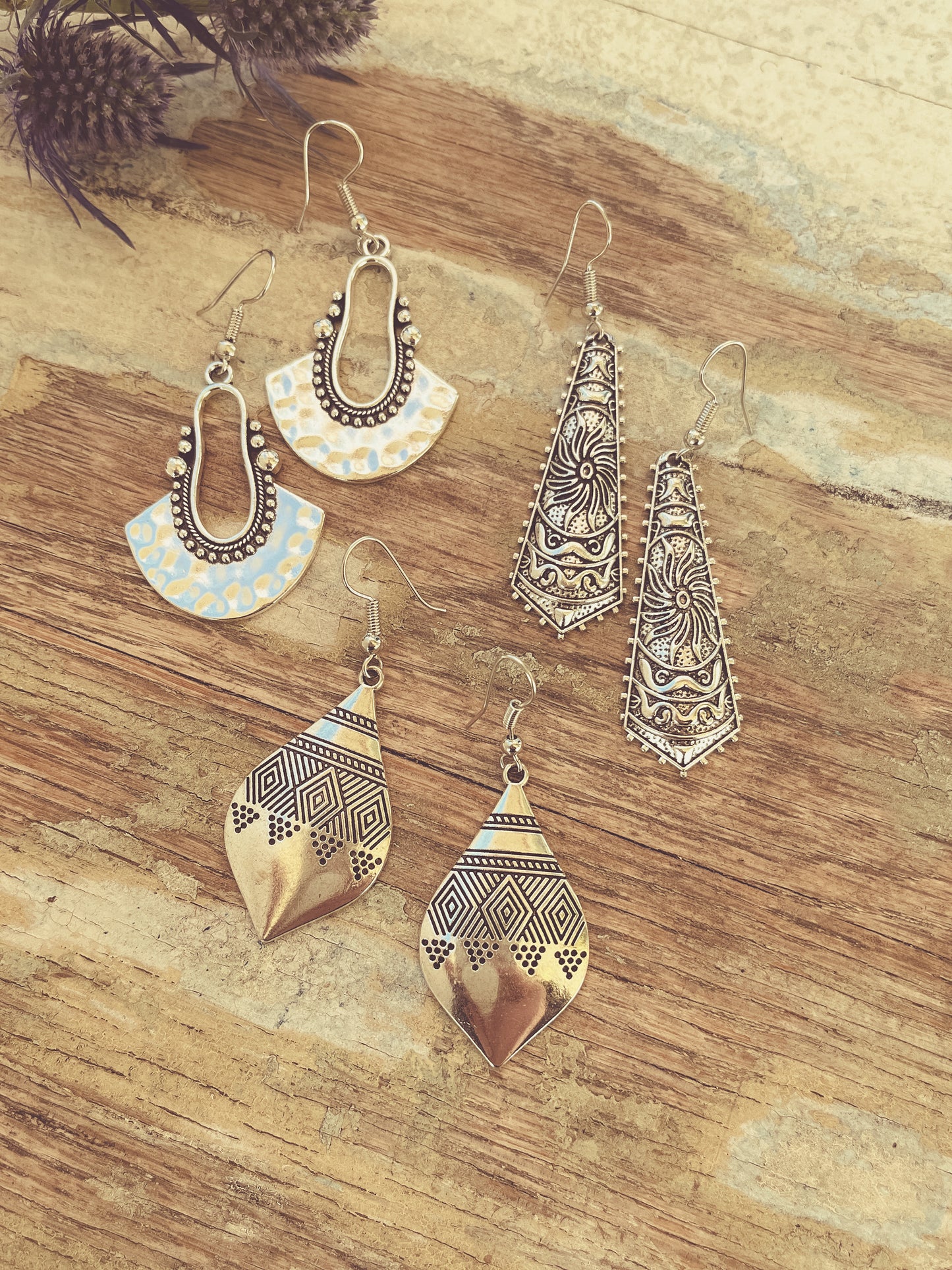 Beautiful Boho Earring Set - Set of 3