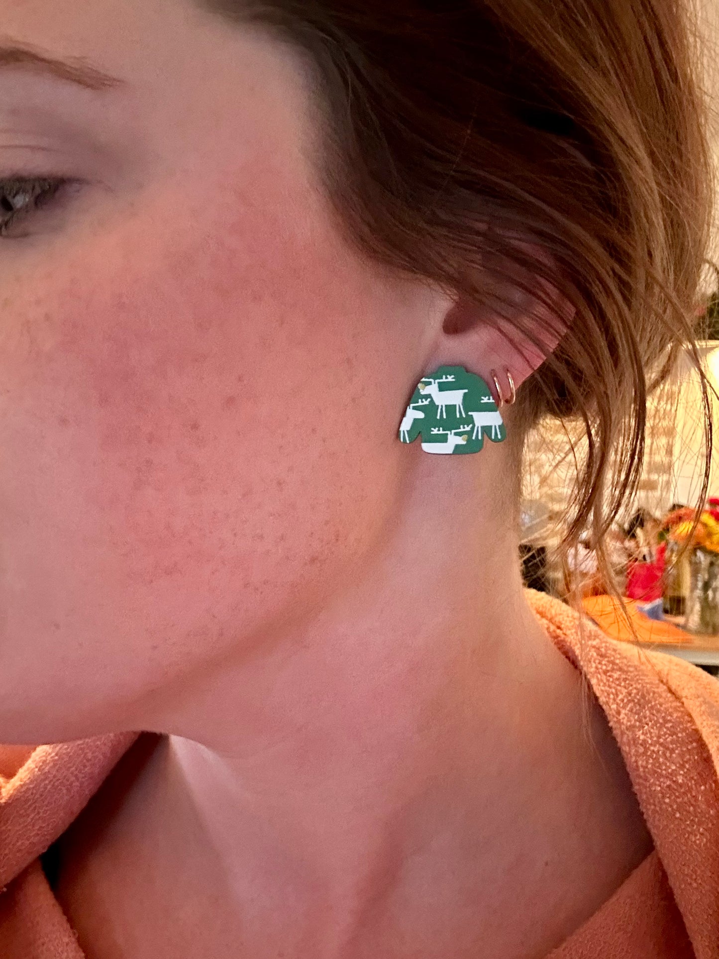 Adorable Christmas Sweater Stud Earring Set - Set of 3