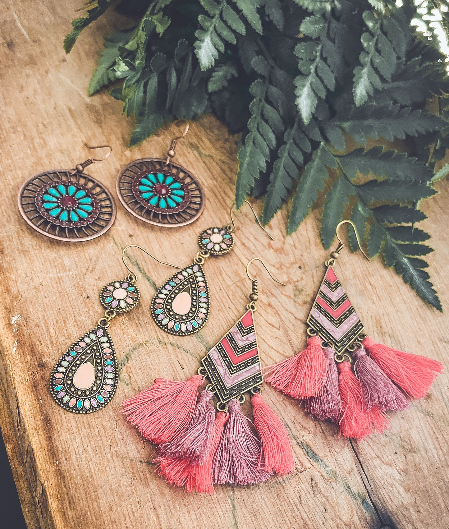 Beautiful Bohemian Earring Set - Set of 3