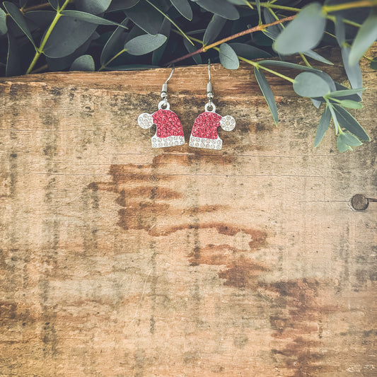 Adorable Santa Hat Earrings