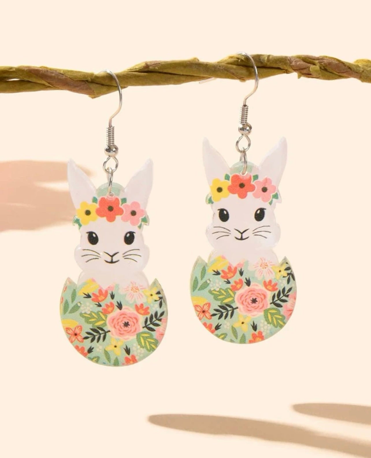 Beautiful Acrylic Bunny Earrings