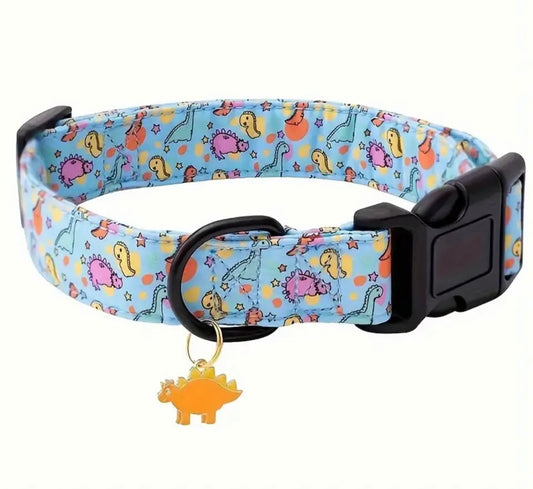 Adorable Dino Dog Collar