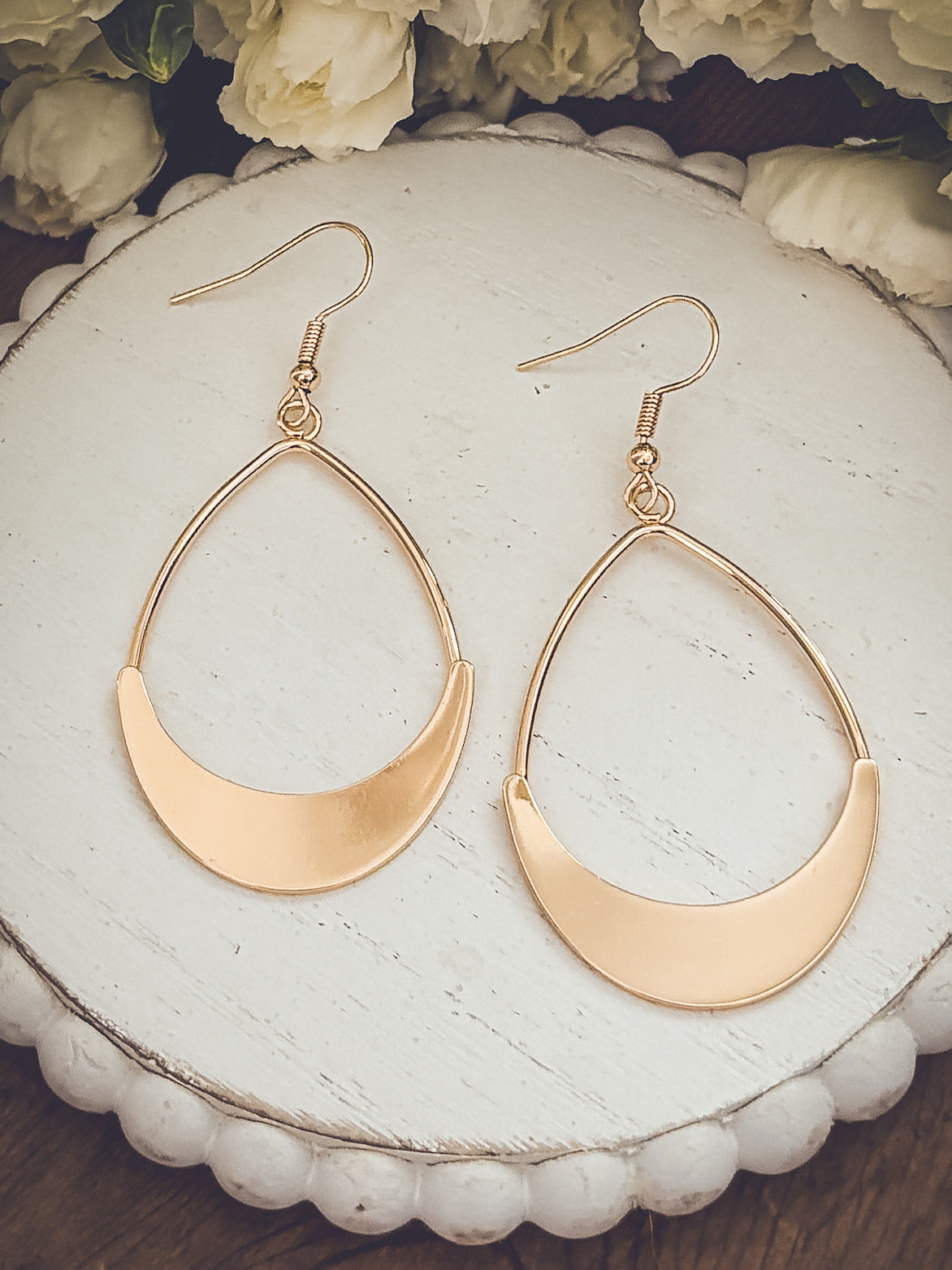 Beautiful Gold Drop Earrings