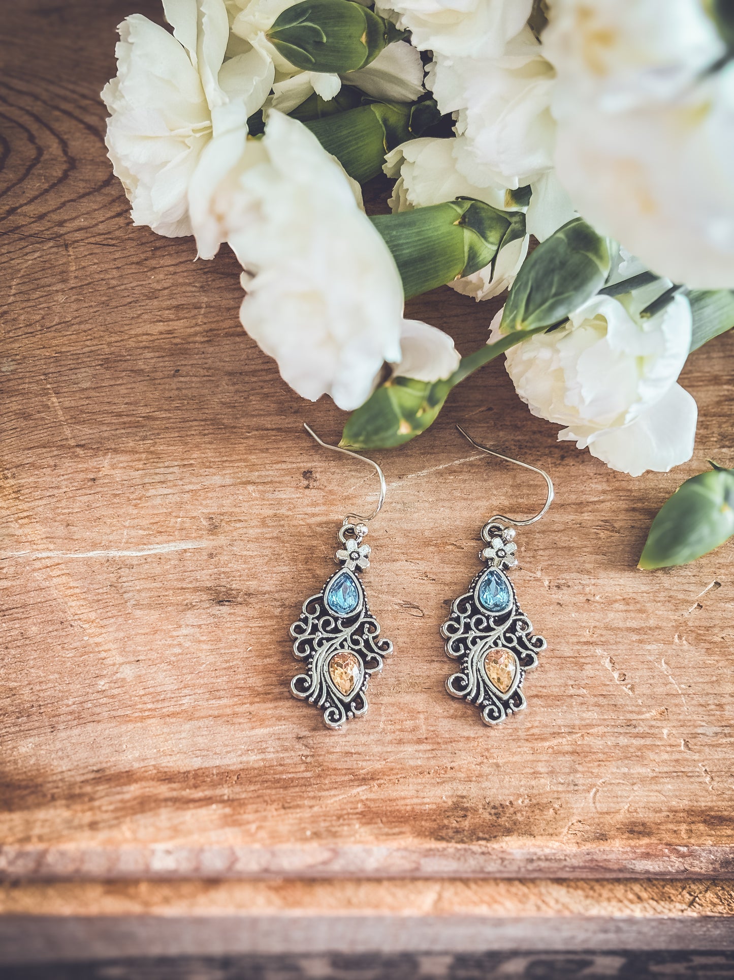 Beautiful Boho Silver Earrings