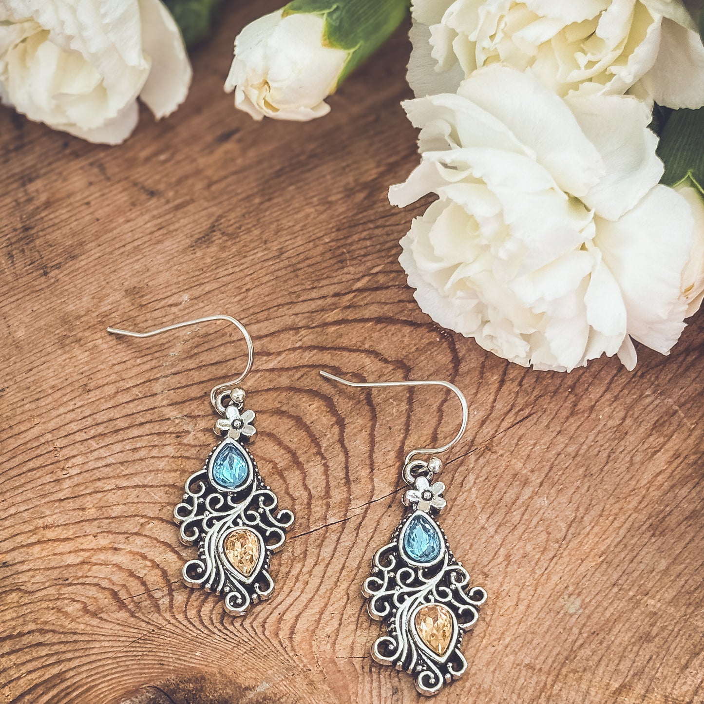 Beautiful Boho Silver Earrings