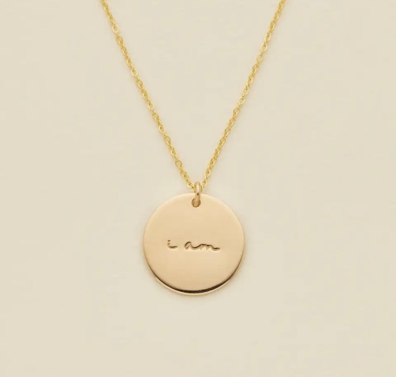Beautiful Gold or Silver “I Am” Necklace