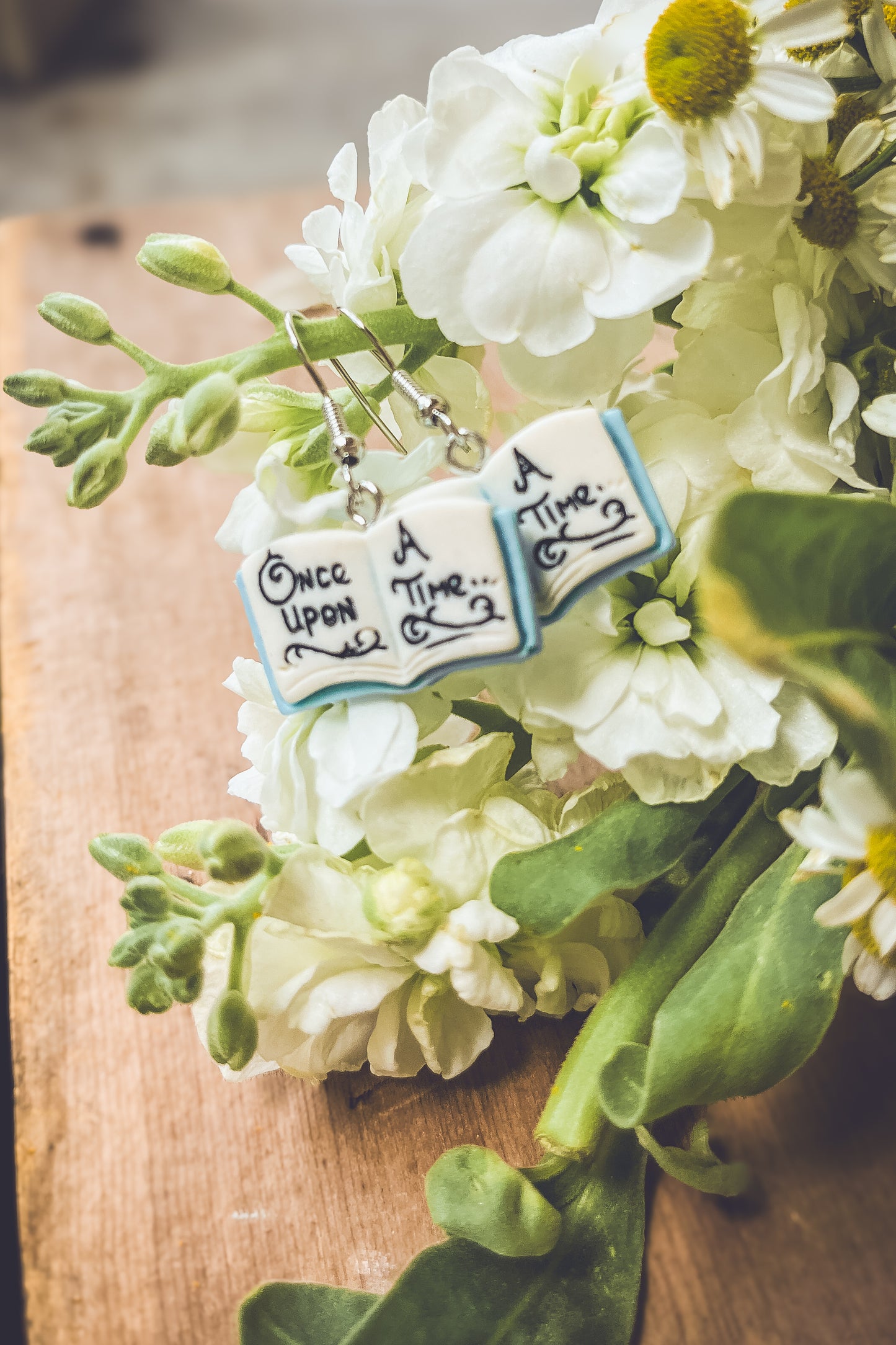 Adorable Fairy Tale Book Earrings