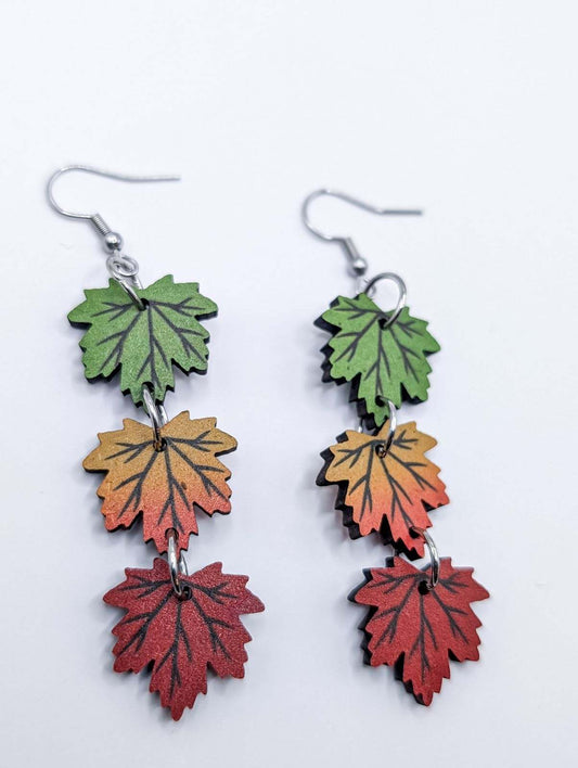 Beautiful Fall Leaf Earrings