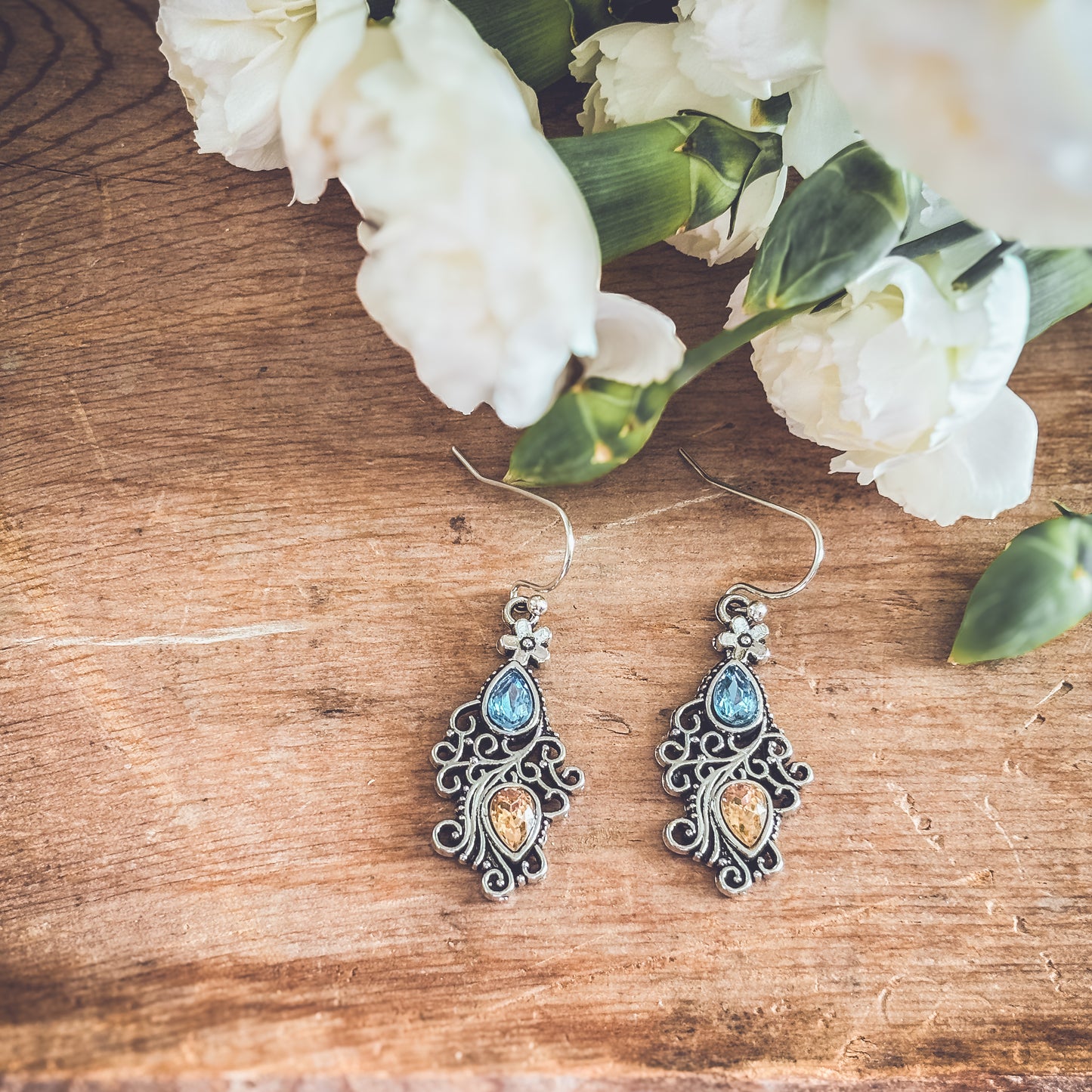 Beautiful Boho Silver Earrings