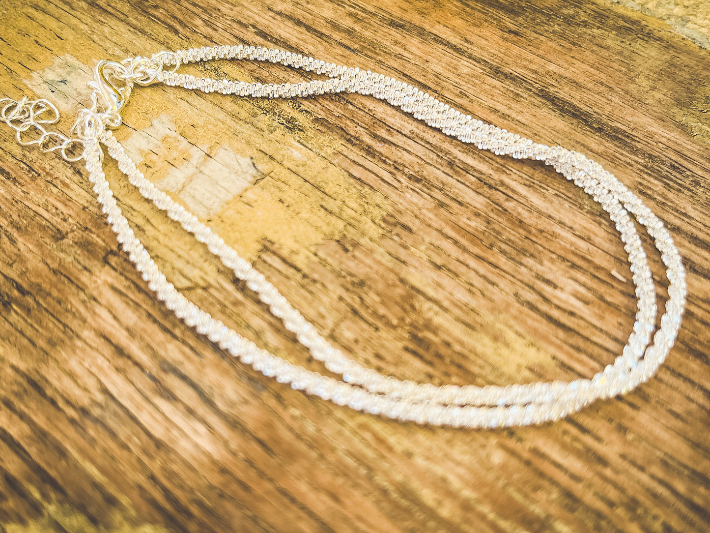 Beautiful Dainty Silver Anklet