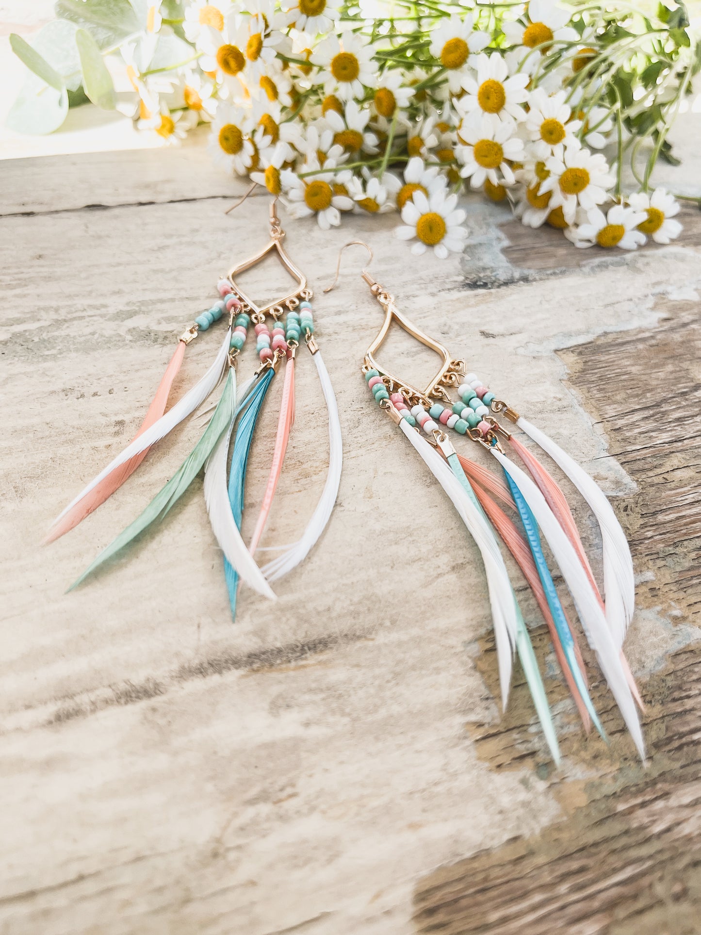 Beautiful Wispy Feather Earrings