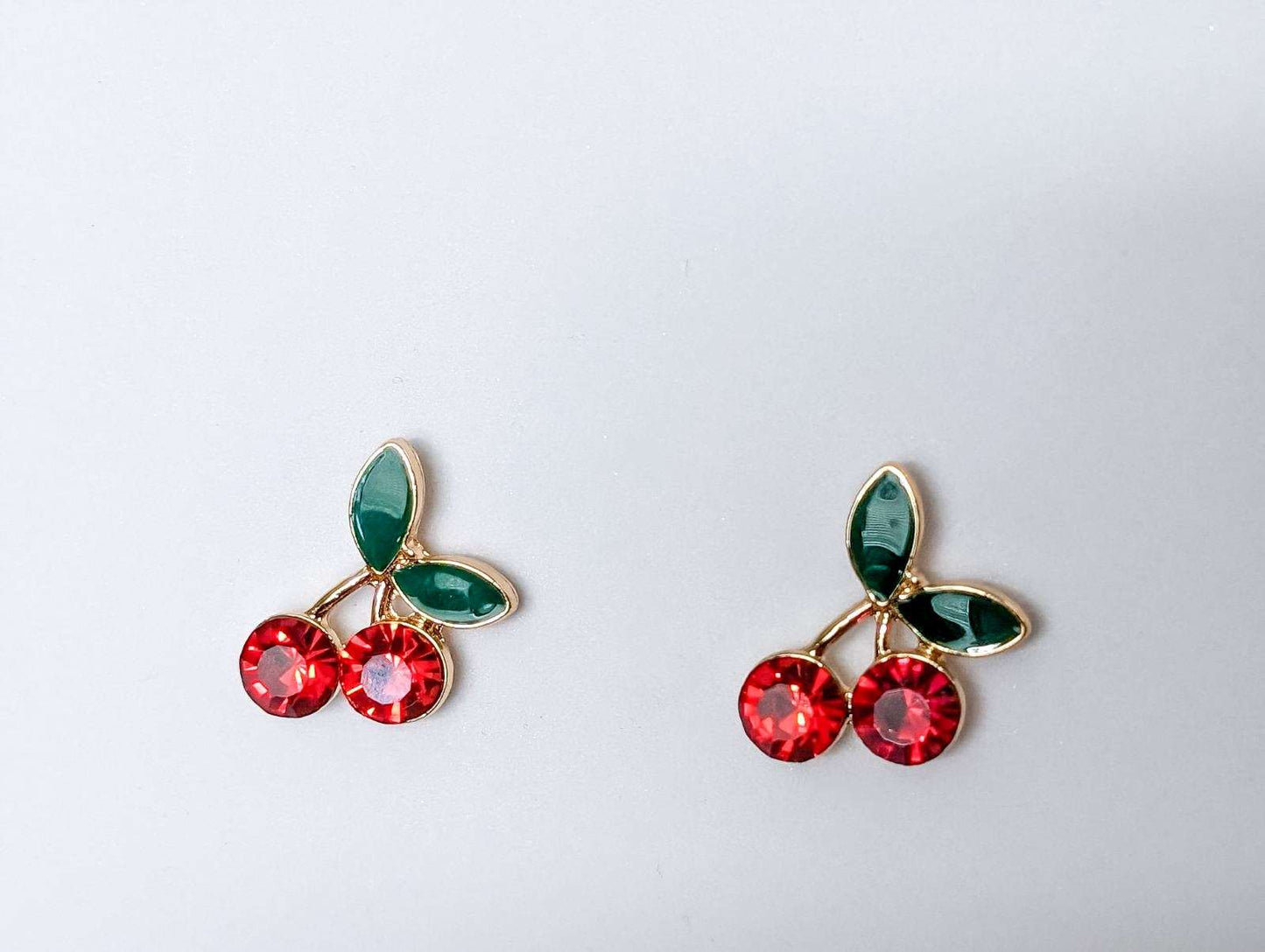 Adorable Cherry Stud Earrings