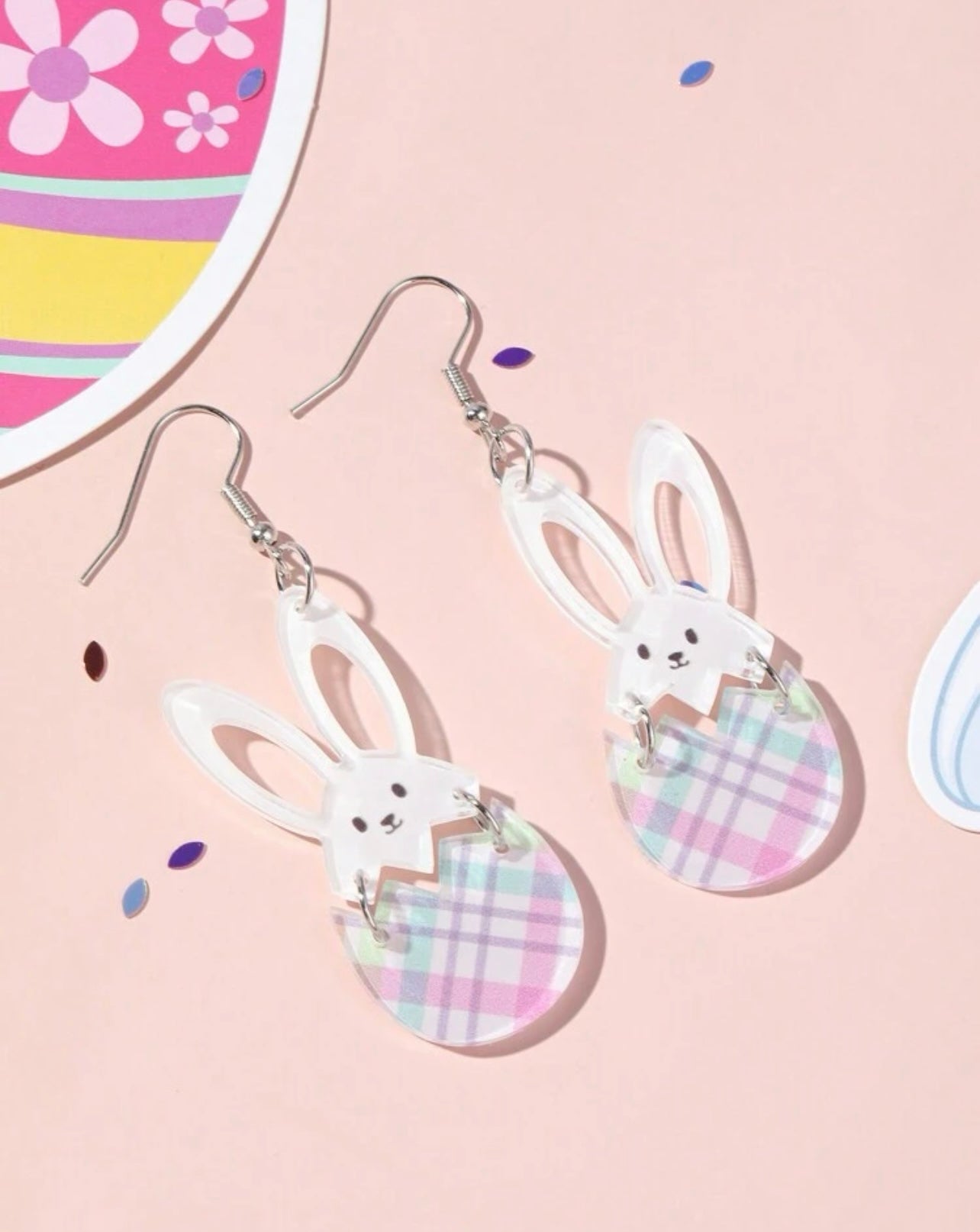 Beautiful Acrylic Bunny Earrings