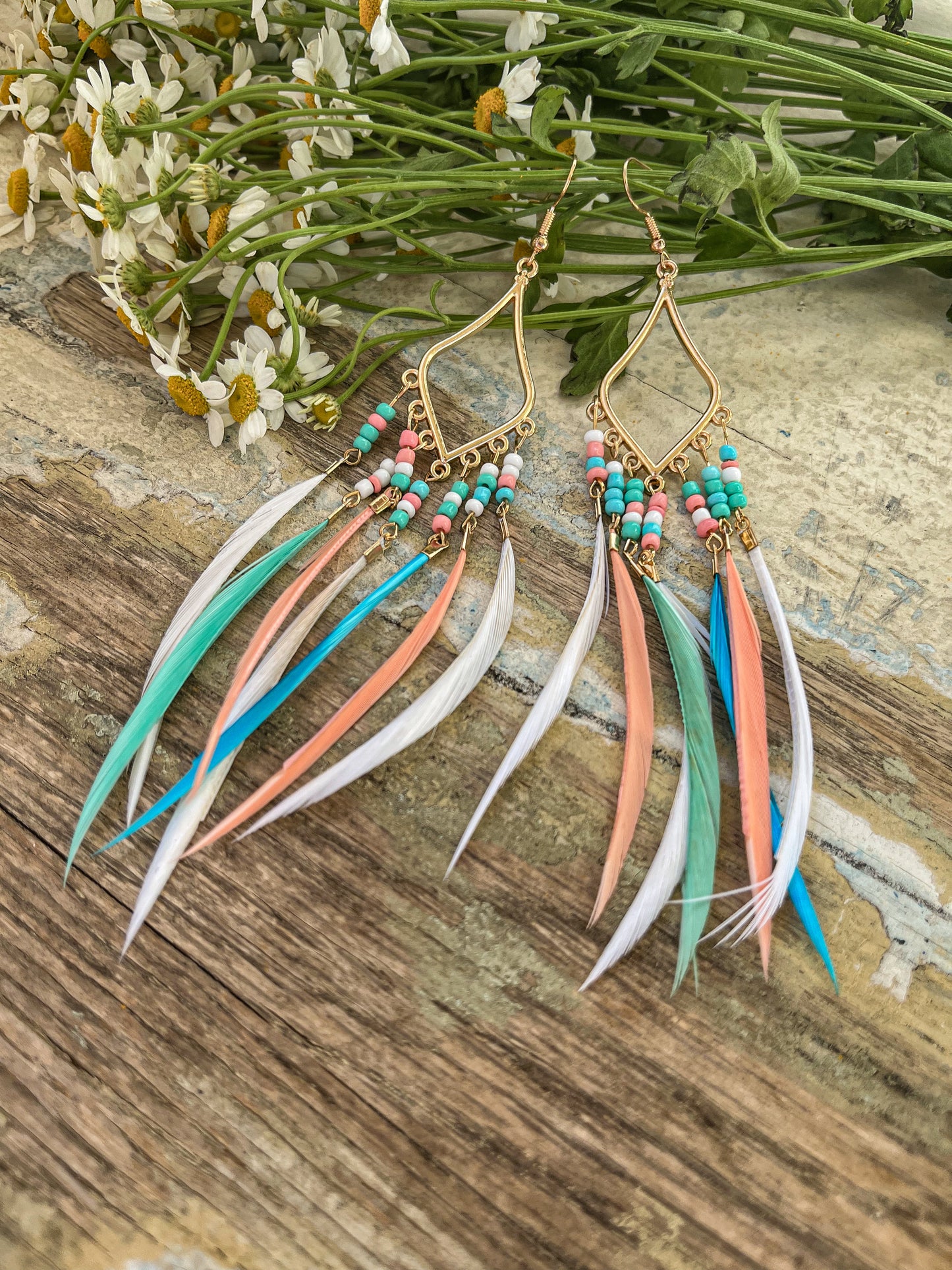 Beautiful Wispy Feather Earrings