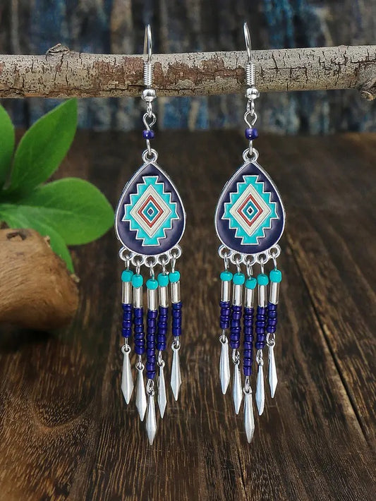 Beautiful Navajo Breaded Earrings