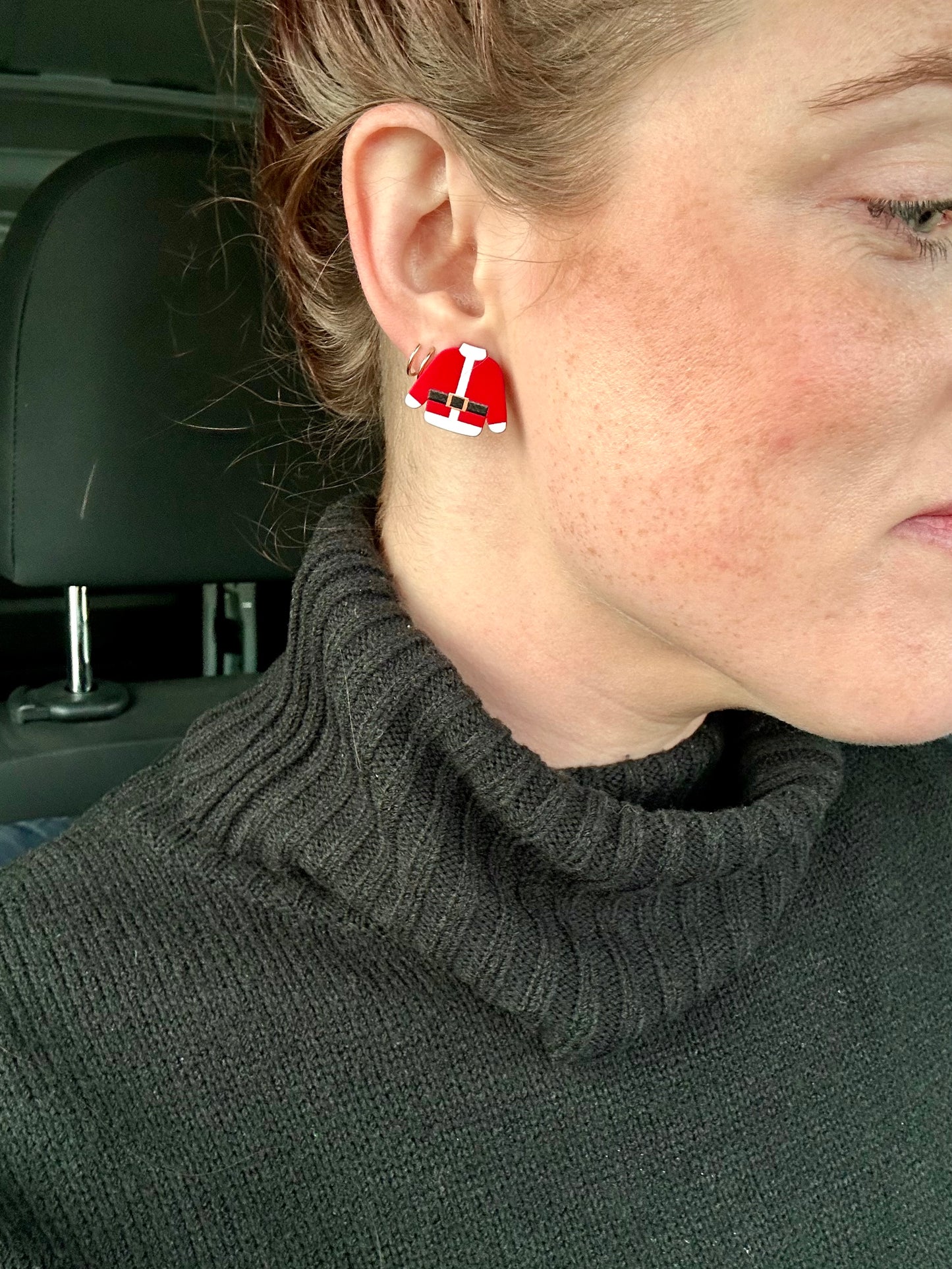 Adorable Christmas Sweater Stud Earring Set - Set of 3