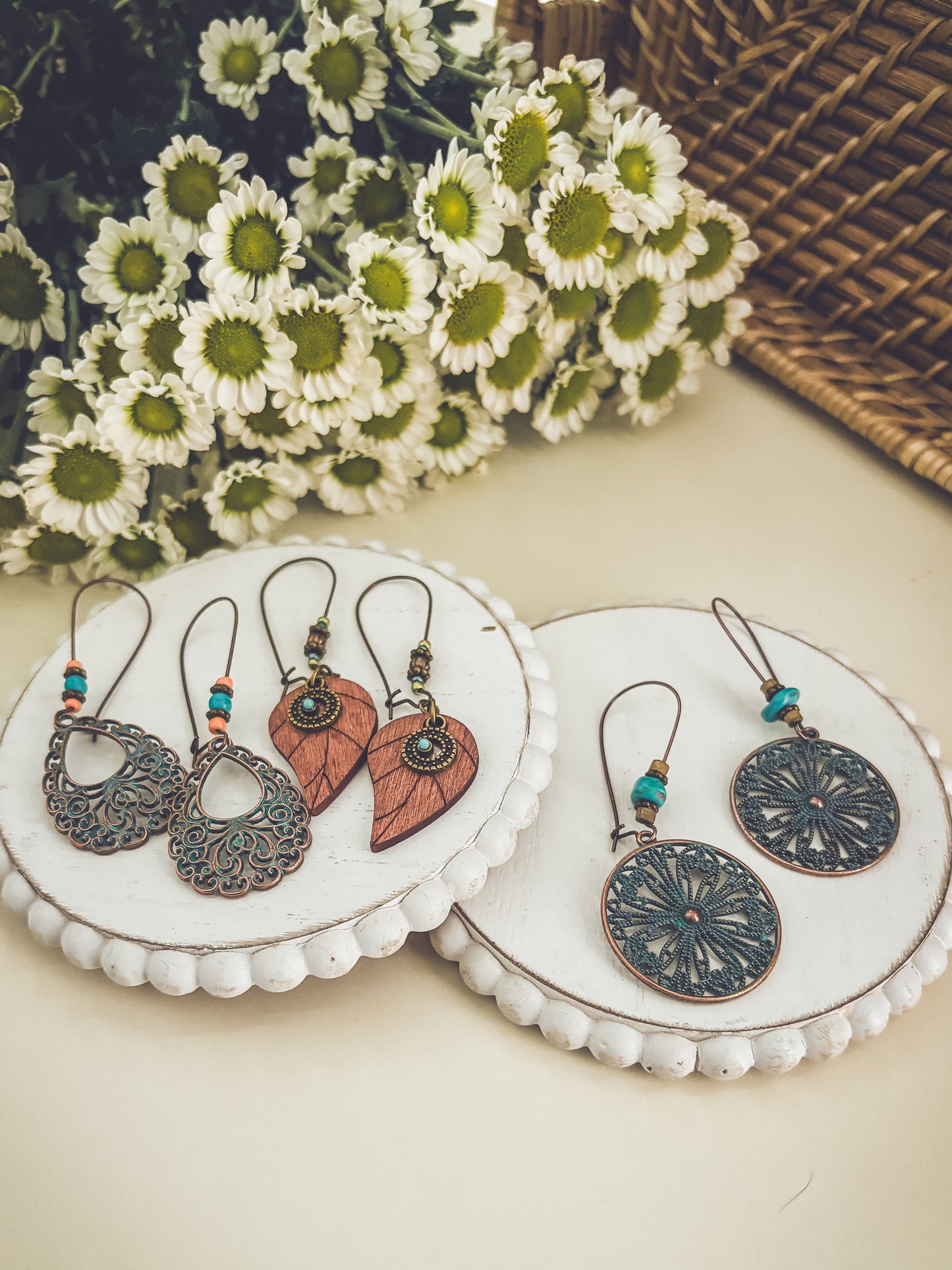 Beautiful Bohemian Earring Set - Set of 3