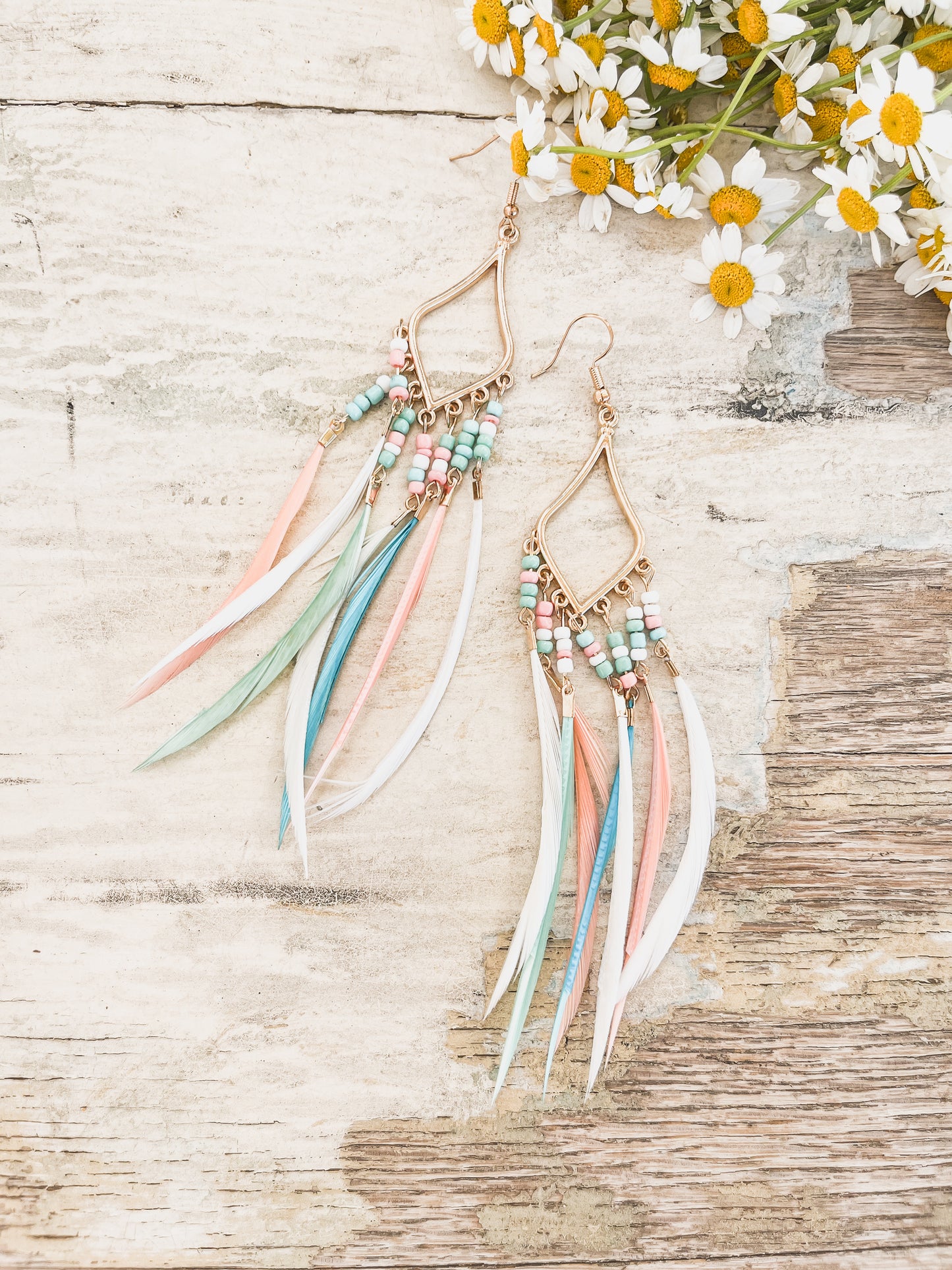 Beautiful Wispy Feather Earrings