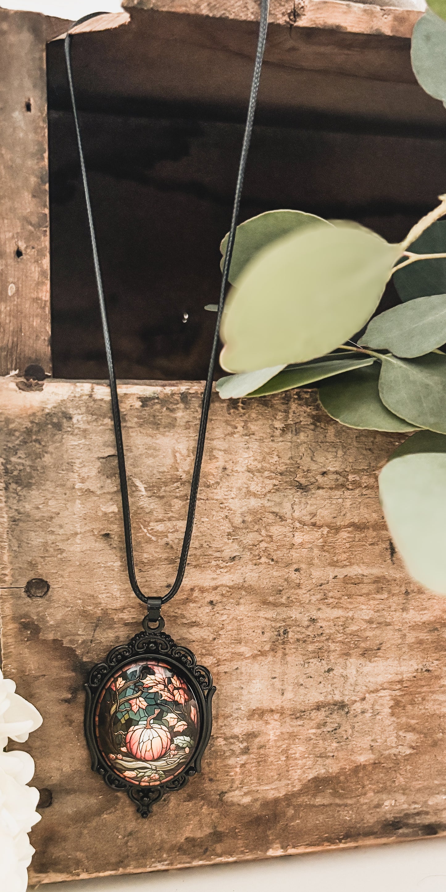 Beautiful Fall Pumpkin Necklace