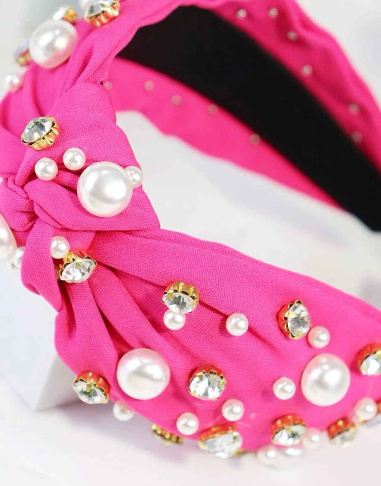 Beautiful Pink and Pearl Headband