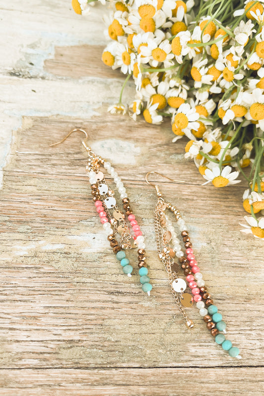 Beautiful Beaded Dangle Earrings