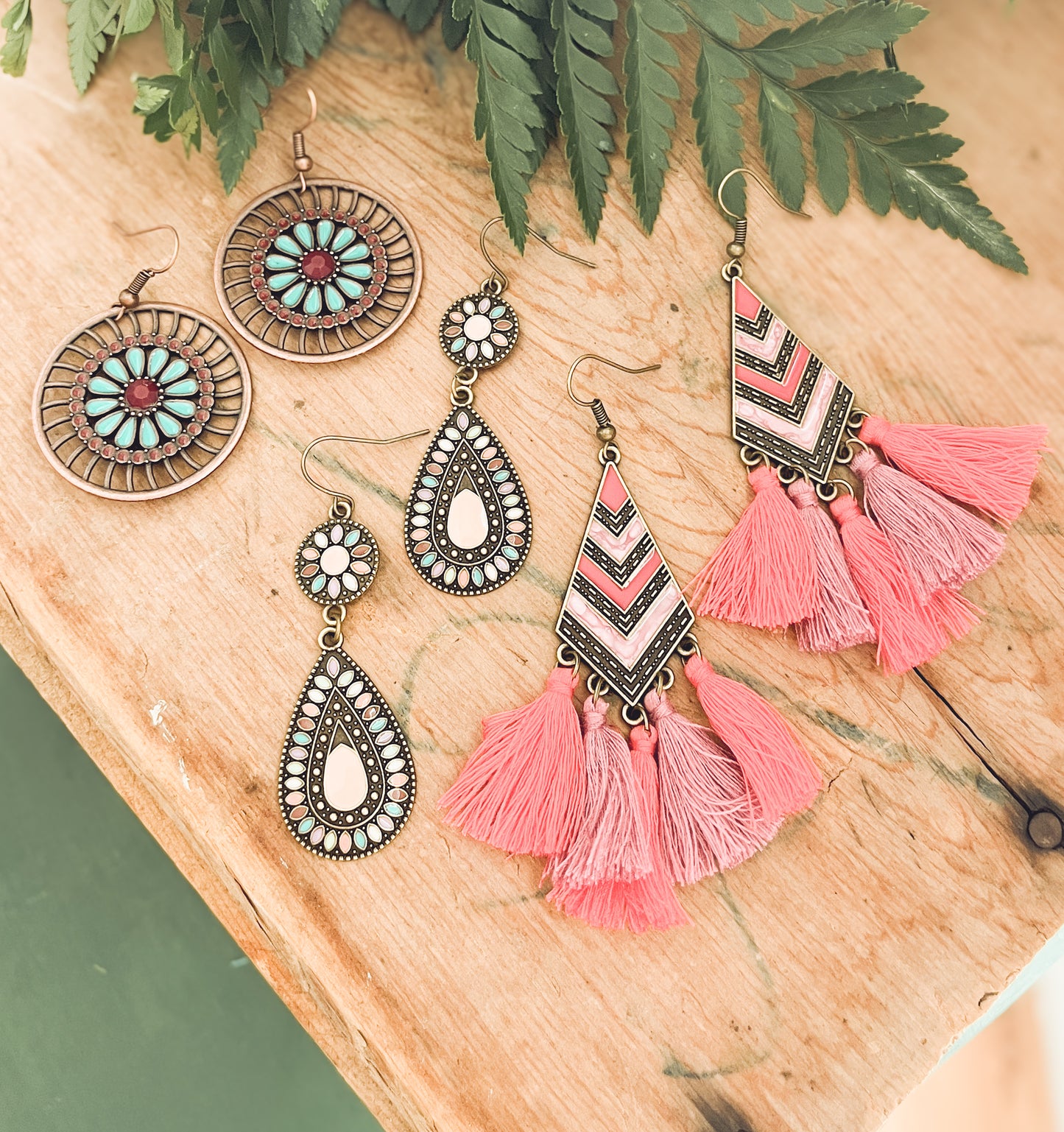 Beautiful Bohemian Earring Set - Set of 3