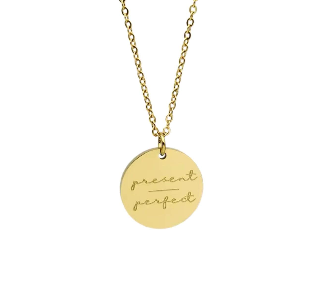 Beautiful Present Over Perfect Necklace in Gold or Silver