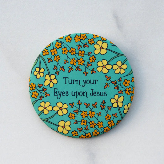 Turn Your Eyes Hymn Button