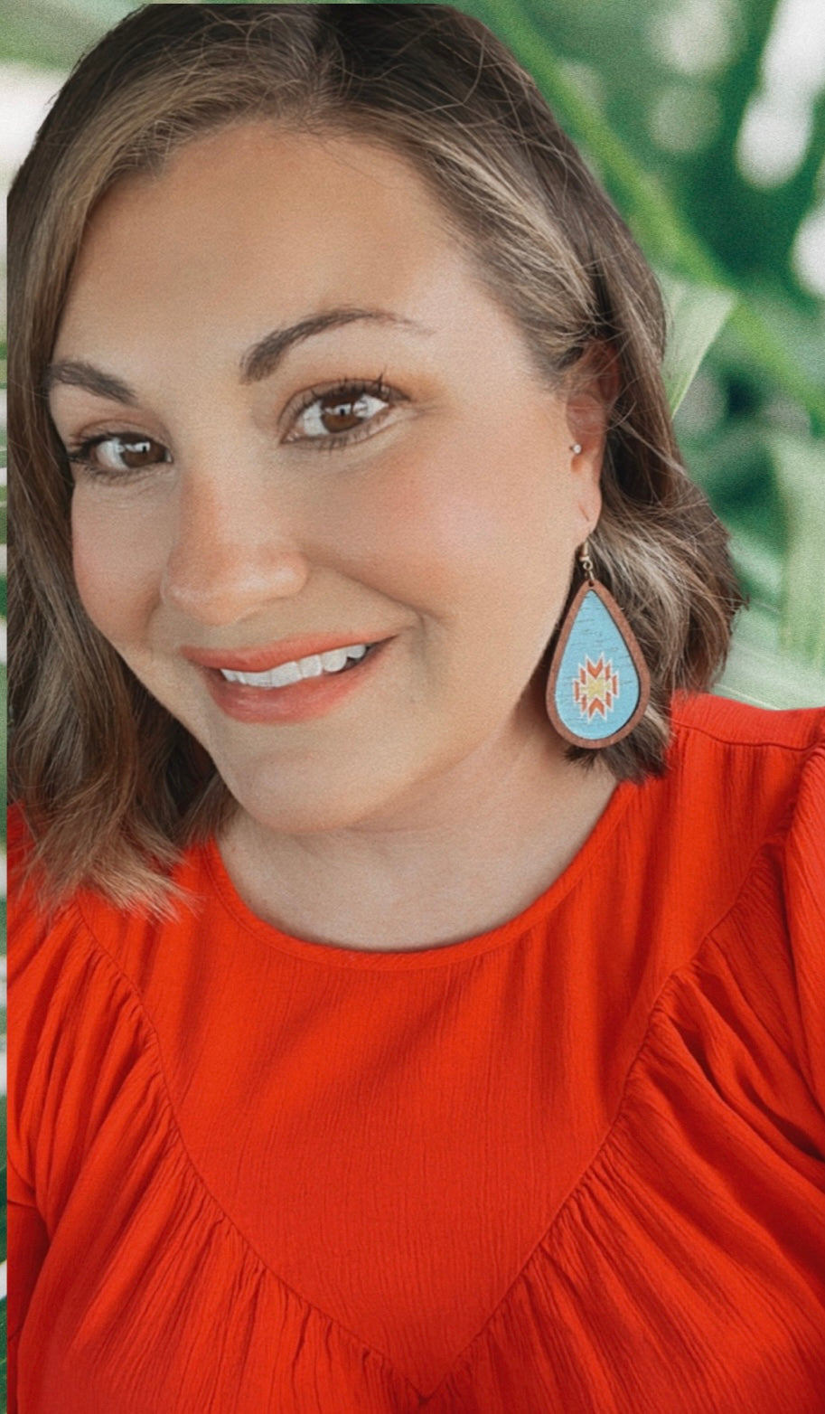 Southwest Turquoise Drop Earrings