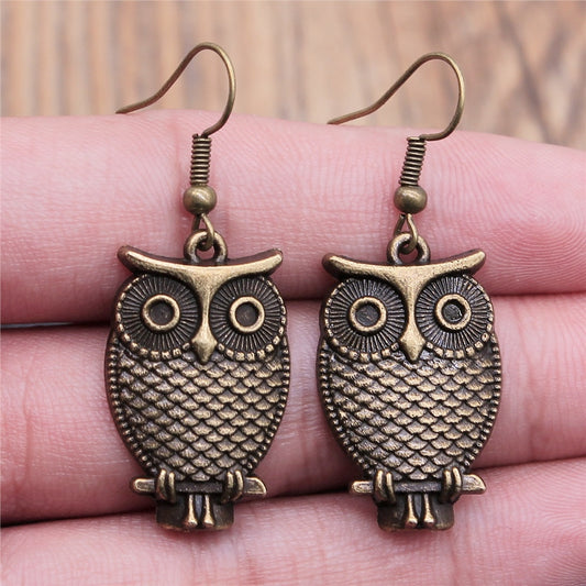 Vintage Owl Earrings