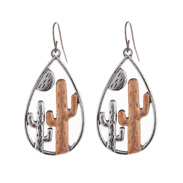 Beautiful Desert Cactus Earrings
